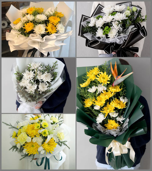 浙江省台州玉环县鸡山乡北山村白事花束代送
